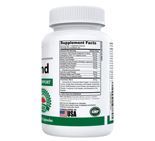 Kidneykind #1 Kidney Support And Detox Supplement | Natural Kidney Cleanse And Bladder Care Formula For Urinary Health | Buchu, Juniper, Uva Ursi, Cranberry, Nettle Leaf & More | 60 Vegetable Capsules #TOP1