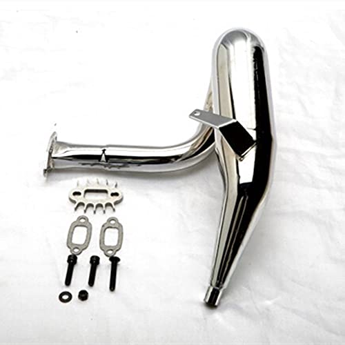 Kingval Replacement Durable Metal Classic Pipe Exhaust Compatible With Baja 5B 5T 5Sc Rc Car 23Cc 26Cc 29Cc 30.5Cc Engine #TOP2