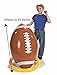 Fun Express 45 inch Inflatable Football and Tee Set, Inflate for Game Day Party Decorations, Sports Theme Photo Props - VBS Vacation Bible School Supplies/Decor