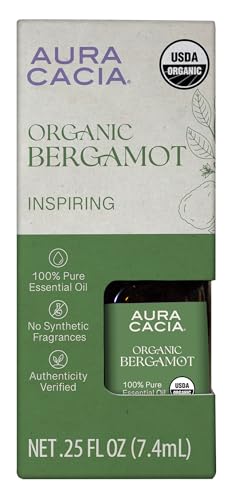 Aceite Esencial Orgánico de Bergamota Aura Cacia 0.25 Fl Oz miniatura 1
