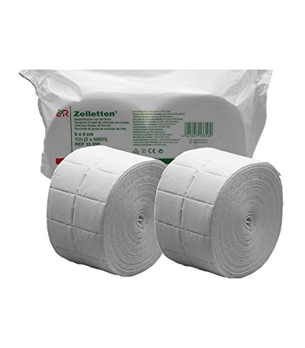 Celulosas para Uñas 2 x Rollo de 500 uds. / 1000 Celulosa Precortadas/Ideal para uñas esculpidas