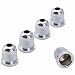 Musiclily Pro 13.2mm Steel Bass String Ferrules String Through Body for 4/5 String Electric Bass, Chrome (Set of 5)