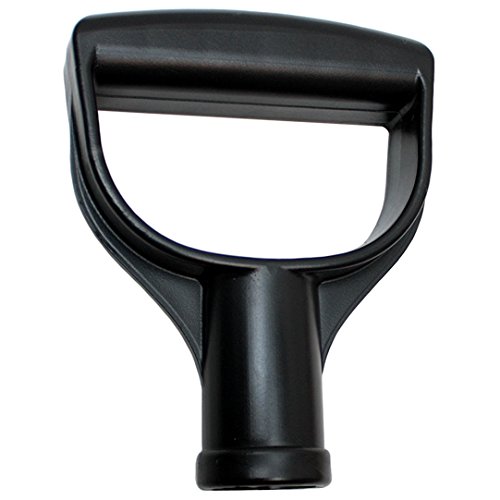 D-Griff Kunststoff D-Schiebegriff Spatengriff für Schneeschieber Schwarz Aluminiumstiel für 28 mm