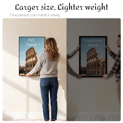 Image of QUTREY 18x24 Poster Frames 6 Packs, Black 18x24 Frames for Wall Mounting, Display 18 x 24 Posters, Photos & Art Prints Vertically or Horizontally