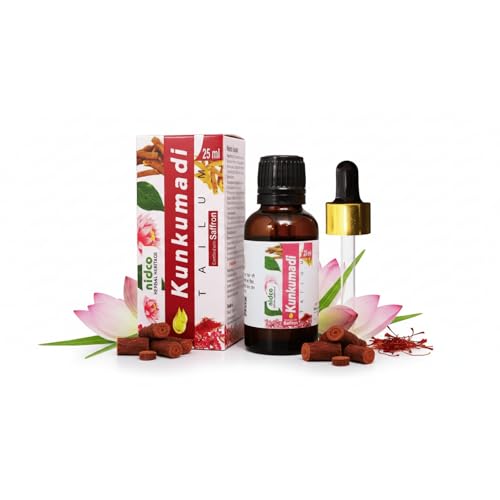 Image of Kumkumadi Oil for Face 25ml, Kumkumadi Tailum for Glowing Skin, Helps Reduce Wrinkles, Pigmentation, Dark Spot Corrector Face Serum for Men & Women