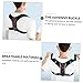 HOODANCOS Adjustable Posture Corrector Belt Invisible Back Brace for Men Women Comfortable Nylon PU Leather Posture Trainer with Flexible Fit for Hunchback Relief and
