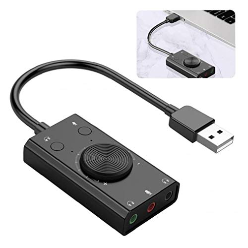 Externe USB Geluidskaart Draagbare Externe Stereo Geluidskaart Microfoon Audiokaart Adapter voor Windows Mac Os Linux Pc… - Image 3