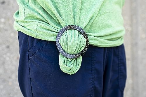 T-Shirt Slide Ring, Scarf Ring, 80's 90's T-Shirt Ring, Retro Clip, Glitter T-Shirt Scarf Slide Ring, Cute T-Shirt Slide Ring Clip3