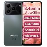 DOOGEE Note 56 Pro Android 16 Smartphone ohne Vertrag, Elegantes&Schlichtes Design, 32GB+128GB, 6,56' 90Hz Bildschirm, Octa-Core 4G Handy, 13MP+8MP Kamera, Dual SIM, Widevine L1, GPS NFC, Grün