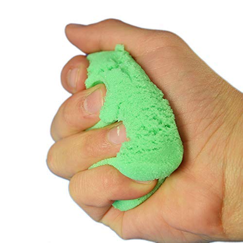 Kicko Colorful Magic Sand - 6 Pack of Magic Sand in Assorted Colors - Gifts for Kids, Stress Reliever, Learning Tool, Novelties, Play Sand
