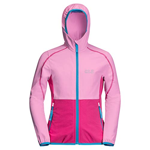 Preisvergleich Produktbild Jack Wolfskin Mädchen Turbulence Girls Atmungsaktive Kinder Softshelljacke, Lilac, 152