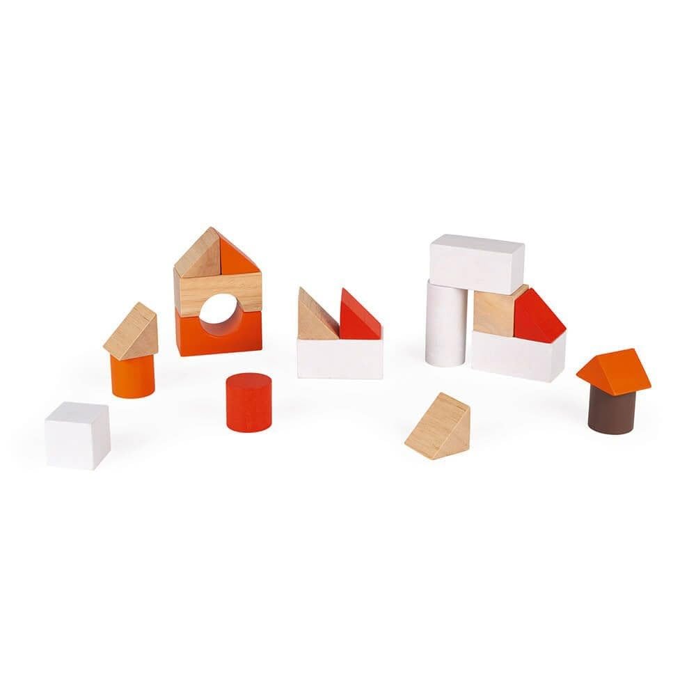 Janod - Carrello Janod Coniglio - Carrello Primi Passi in Legno a Spinta - Testa di Coniglio Su Molla, Carote Su Pallottoliere - con 19 Cubi di Legno - Giocattolo per Bambini da 1 Anno, J8251