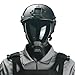 Guayma Halloween Cyberpunk Mask Airsoft Paintball Anti Fog Full Face Mask for Tactical Costume Techwear Cosplay Props,BK