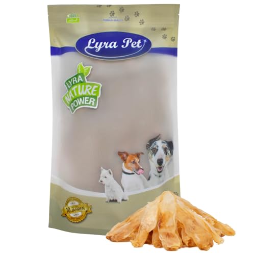 Lyra Pet® 1 kg Kaninchenohren Hasenohren luftgetrocknet Kauartikel Hundefutter Leckerli