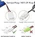 Aliwisdom Universal RC Charger Cable with Tamiya Plug/KET 2P Connector Plug for 6V Ni-MH/Ni-CD (5S) Battery Pack, Compatible RC Car/Boat/Plane/Drone/Tank/Helicopters/Other Remote Control Toys