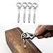 Abimars Eye Bolts by Load Capacity 650lbs, 4PCS M8 316 Stainless Steel Eye Hooks Screw in Heavy Duty for Hanging Hammocks, Swing Chairs, Heavy-Duty Suspension