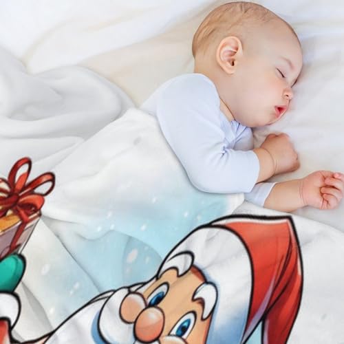 Couverture père Noël flannel le cadeau idéal pour lit et canapé - 4