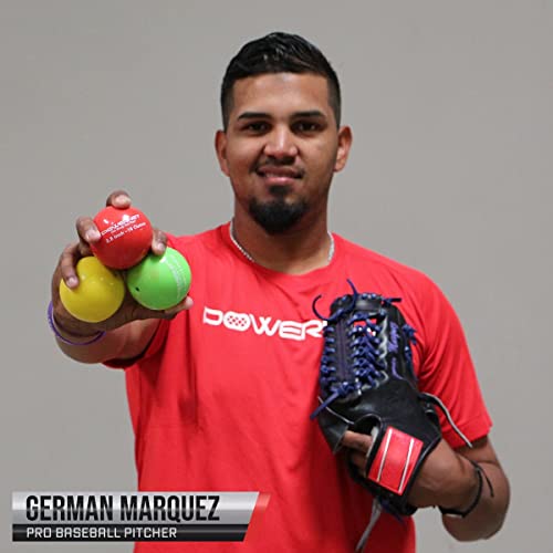 Powernet 2.8" Weighted Hitting Batting Progressive Training Balls (9 Pack) | Build Strength And Muscle | Improve Follow-Through | Hand-Eye Coordination #TOP3