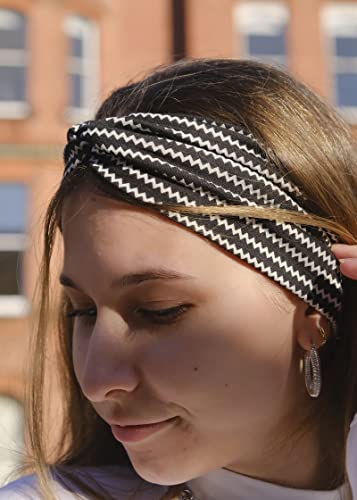 Image of DRESHOW 8 Pack Headbands for Women Yoga Knotted Headbands Elastic Criss Cross Hair Accessories Sports Head Wrap Non Slip