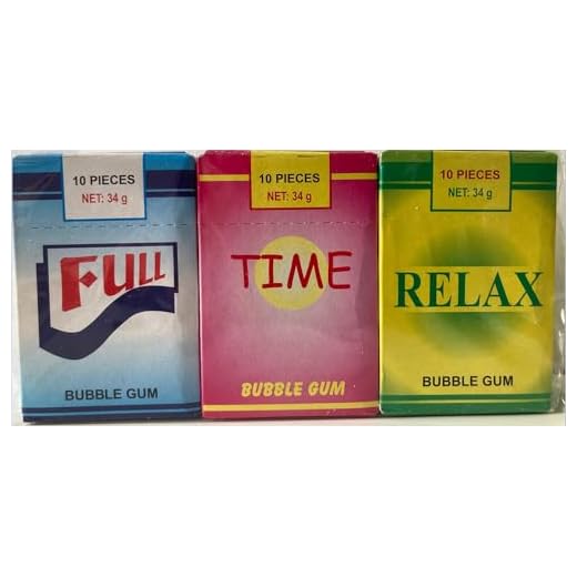 COOL Bubble Gum Kaugummi Sticks, 3 Packungen Kaugummi Sticks mit Dampf, 102g