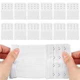 PEASUG 12 PCS Bra Extenders 4 Hooks, Bra Strap Extender, 4 Hook Bra Extenders for Women Elastic Extension Strap Plus Size Soft and Comfortable (White)