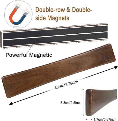 DDF iohEF Knife Set with Knife Strip, 8 Piece Professional Kitchen Knife Set, Japanese High Carbon Stainless Steel Chef Knives Set with Magnetic Knife Holder for Wall - Image 6