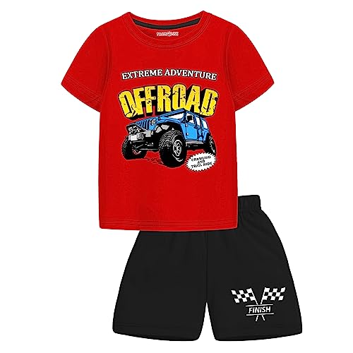 Image of Trampoline Boys Regular Fit T-Shirt and Shorts Set -Pack of 1