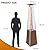 Pyramid outdoor heater, 48000 BTU Propane Patio Heater with Detachable Wheels and Protective Cover, Outdoor Propane Heaters for Patio(Brown)