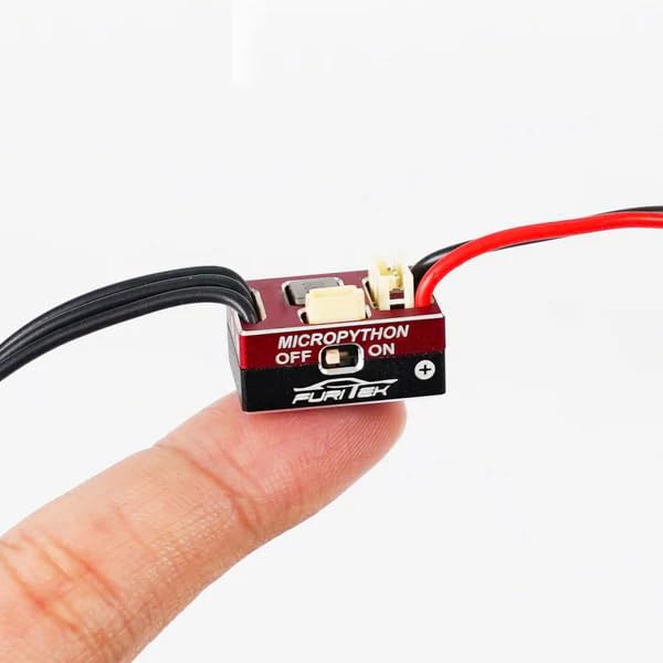 FURITEK MICROPYTHON 25A/50A Brushed/BRUSHLESS ESC and Wireless Module for 1/18 1/24 RC Crawlers - Remote Control Car, RC Car Electronics Speed Controller (FUR-2630)
