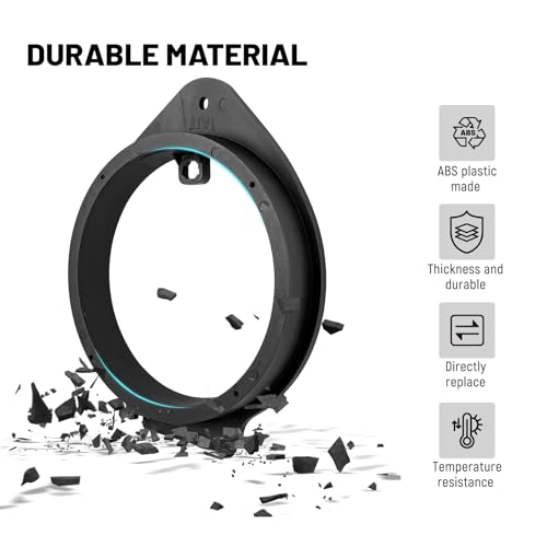 RED WOLF Front/Rear Door 6.5" Inch Aftermarket Speaker Update Install Speaker Adapter Bracket Spacers for Chevrolet 2006-2021, GMC 2006-2020, Some Cadillac, Buick, Pontiac - Thumbnail 4