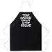 Attitude Aprons Fully Adjustable "Your Opinion Wasn't In The Recipe" Apron, Black