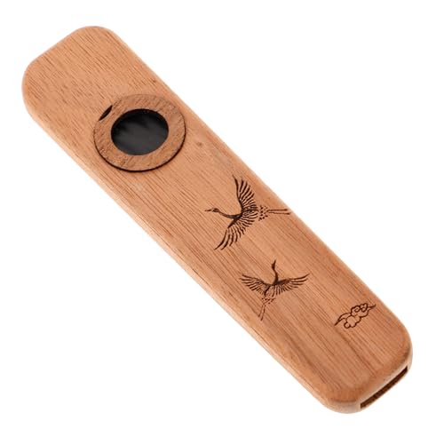 Wood Kazoo Performance Instrument Professional Musical Kazoo for Adults Unique Festival Party Use Easy to Learn Wood Construction