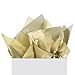 UNIQOOO 60 Sheets Premium Metallic Gold Foil Gift Tissue Paper Wrapping Sheet Bulk,20X26 Inch,100% Recyclable,for Christmas Birthday Party Wrap,Fringes,Shredded Fill,Piñata,Pompom,Confetti,Wine Gifts