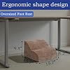 Foot Rest for Under Desk at Work.Multifunctional 3-Tier Foot Stool,with Washable Footrest.for Under Desk,Office Chair Gaming Chair & Sofa,Leg Elevation Pillow,Supports Posture-Brown