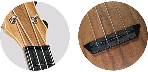Flight TUS50 Travel Ukulele – Walnut Top - Les Beatles, Paul McCartney, John Lennon, RIngo Starr, George Harrison Flight TUS50 Travel Ukulele - Walnut Top – Image 5