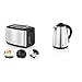WMF Bueno Edition Toaster Edelstahl, Doppelschlitz- Toaster mit Brötchenaufsatz, 7 Bräunungsstufen, 800 W, edelstahl matt & BUENO Wasserkocher, 1,7 l, 2400 W, Kalk-Wasserfilter, cromargan matt/silber