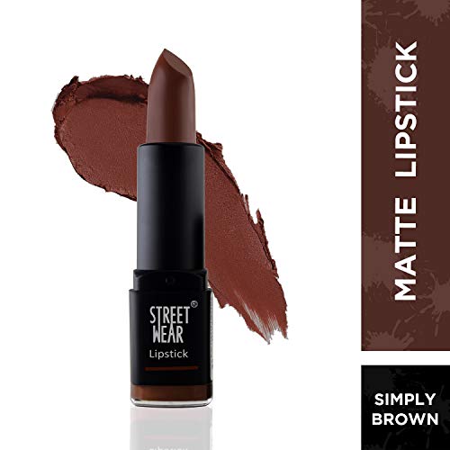 Image of Street Wear Matte Lipstick, Simply Brown, 4.2g