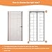 Insulated Door Curtain Magnetic 80x215CM, Windproof Dustproof Thermal Curtains No Tools Required, fit All Kinds of Doors- B