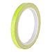 1 cm x 8 mt Fahrradaufkleber Reflektierendes Klebeband Fluoreszierende Fahrrad Fahrradstreifen Fahrradband für Helm Motorrad Roller