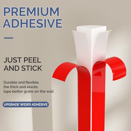 Flexible Quarter Round Molding - 158 Inch Peel and Stick Rubber Quarter Round Trim, Self-Adhesive Bathtub Edge Trim Molding, Suitable for Wall Edge, Floor Corner, Staircase Cabinet Edge (White) - Image 6