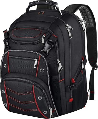 Image of 18.4 Laptop Backpack for Men, 55L Extra Large Gaming Laptops Backpack,TSA Friendly Flight Approved and RFID Anti-Theft Pocket, adult business xl backpack