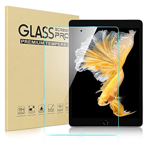 DTTO Screen Protector Compatible with iPad 9th/8th/7th Generation 10.2 inch (2021/2020/2019), 9H Hardness Tempered Glass Film, Anti-Scratch, HD Clear,1-Pack