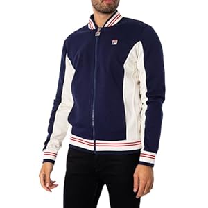 Fila Mens Settanta LM161RN1 Track Jacket in Tapioca Beige