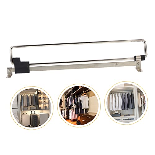 Tringle à vêtements rétractable PRETYZOOM support de rangement armoire - 5