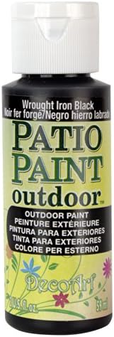 DecoArt Patio Paint, 2-Ounce, Wrought Iron Black (DCP21-3)