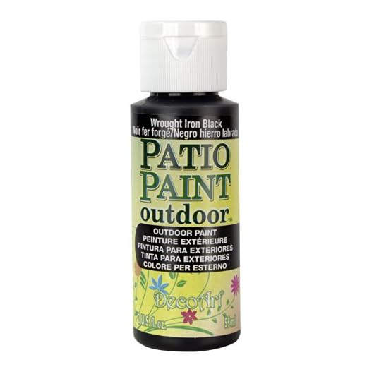 DecoArt, Wrought Iron Black Patio Paint, 2-Ounce, 2 Fl Oz (Pack of 1)