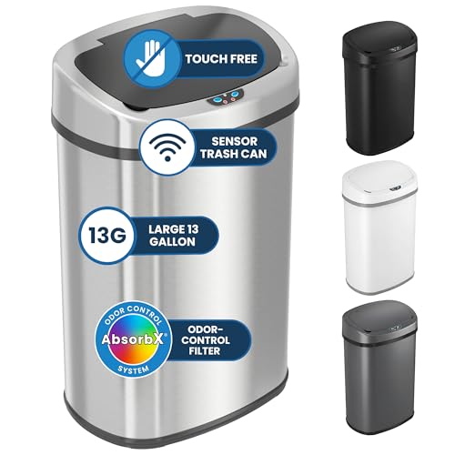 iTouchless 13 Gallon Oval Sensor