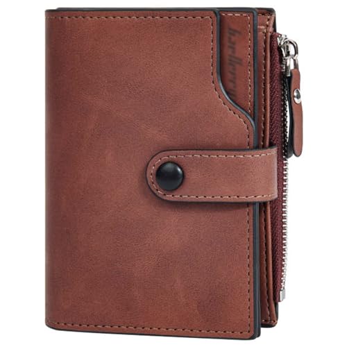 Image of Wallet for Men Large Capacity Leather RFID Blocking Trifold Wallet with 2 ID Windows and 15 Card Holders