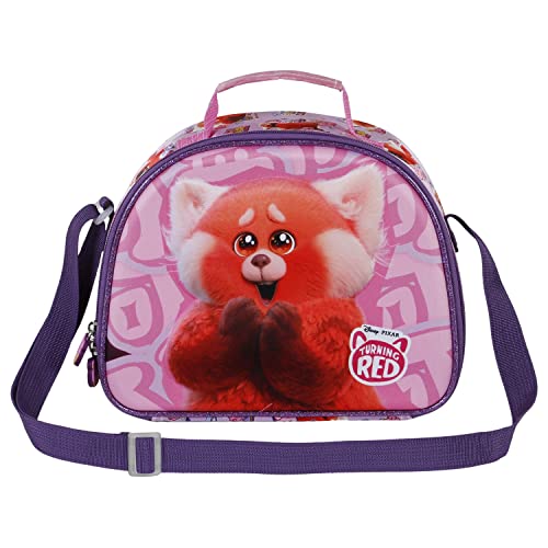 Disney Turning Red Yaay-3D Lunch Bag, Pink, 25.5 x 20 cm - Image 2