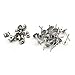 400pcs Hypoallergenic Stainless Steel Earrings Posts Flat Pad Blank Earring Pin Studs with Butterfly Earring Backs for Jewelry Making Findings (5mm)
